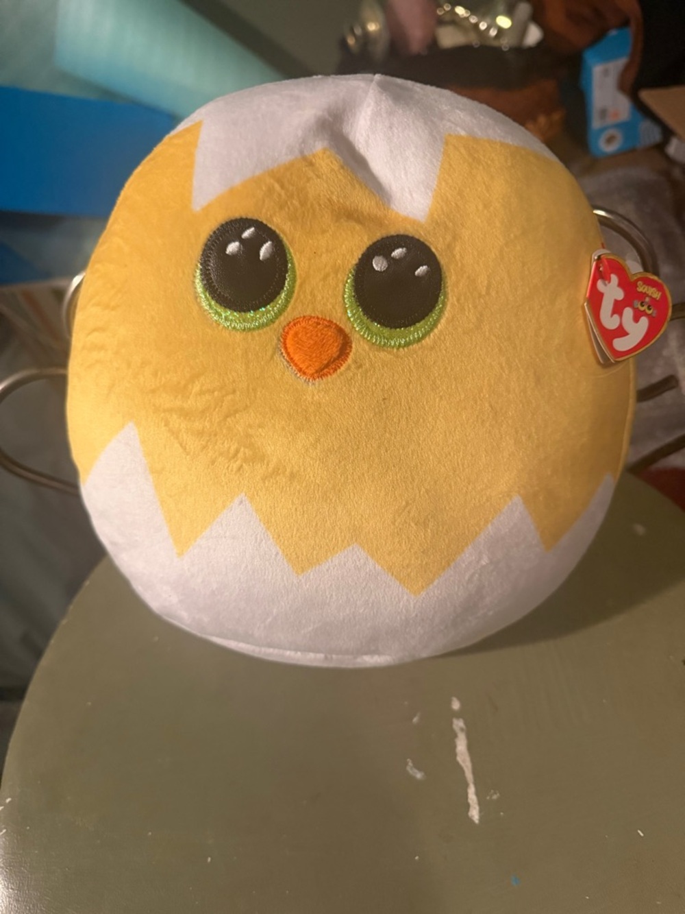 Ty Yellow and White Chick Plush